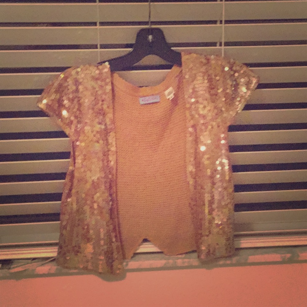 Sequin shrug jacket